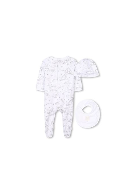 Set Pigiama, Bavaglino e Berretto Con Stampa GIVENCHY KIDS | H30613M01